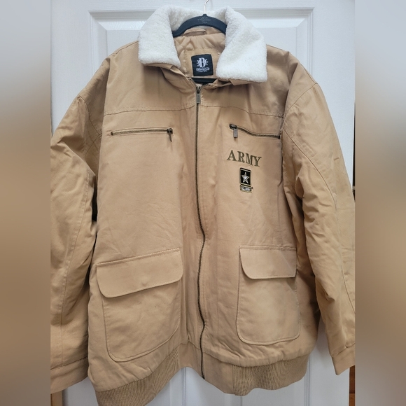 The Bradford Exchange Men's US Army Fleece Lined Zip Up Jacket Plus Size XXL - Picture 1 of 3